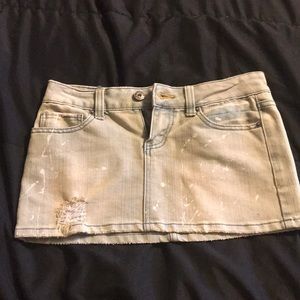 Jean Mini skirt